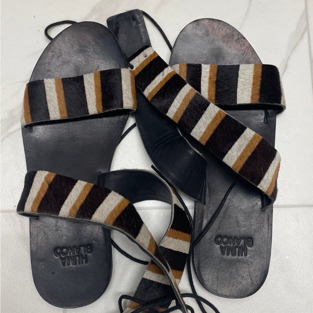 black huma blanco sandals lace up sandals